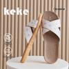 FL Four Seasons Women's Linen Deodorant Anti-slip Indoor/Outdoor Silent Slippers