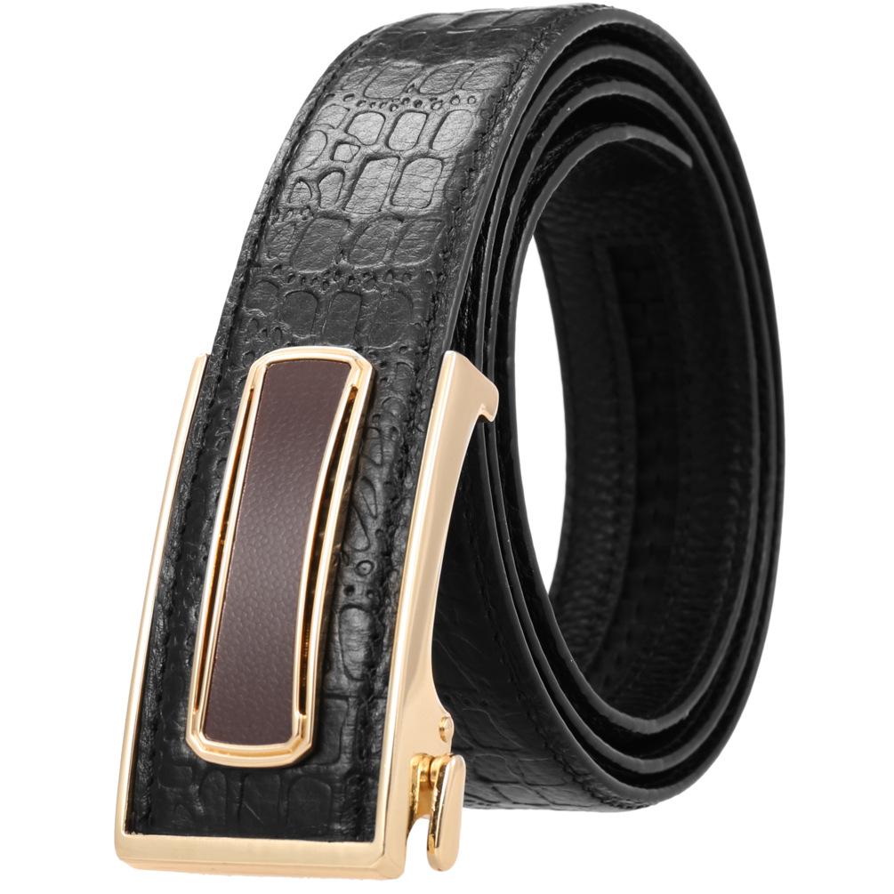 Ceinture tendance en cuir de vachette pleine fleur, boucle intérieure ceinture homme Ly36-23018-5