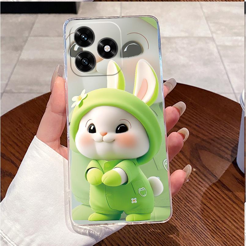 For Honor X5c Plus Casing Clear Luxury Cute Love Rabbit Funny Cool TPU Soft Silicone Phone Case HonorX5c X 5C Plus 4G Back Cover