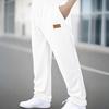 Men's casual trousers; spring/autumn sports trousers; elasticated waist trousers; plain-coloured long trousers