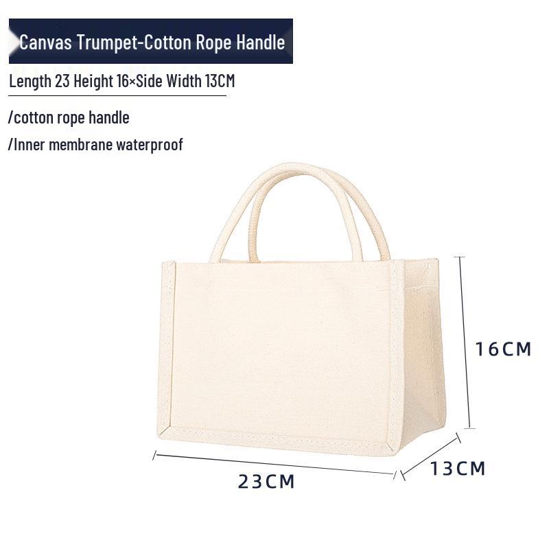 

Холщовая сумка-тоут с принтом логотипа - Дизайн на молнии из мешковины для книг и покупок