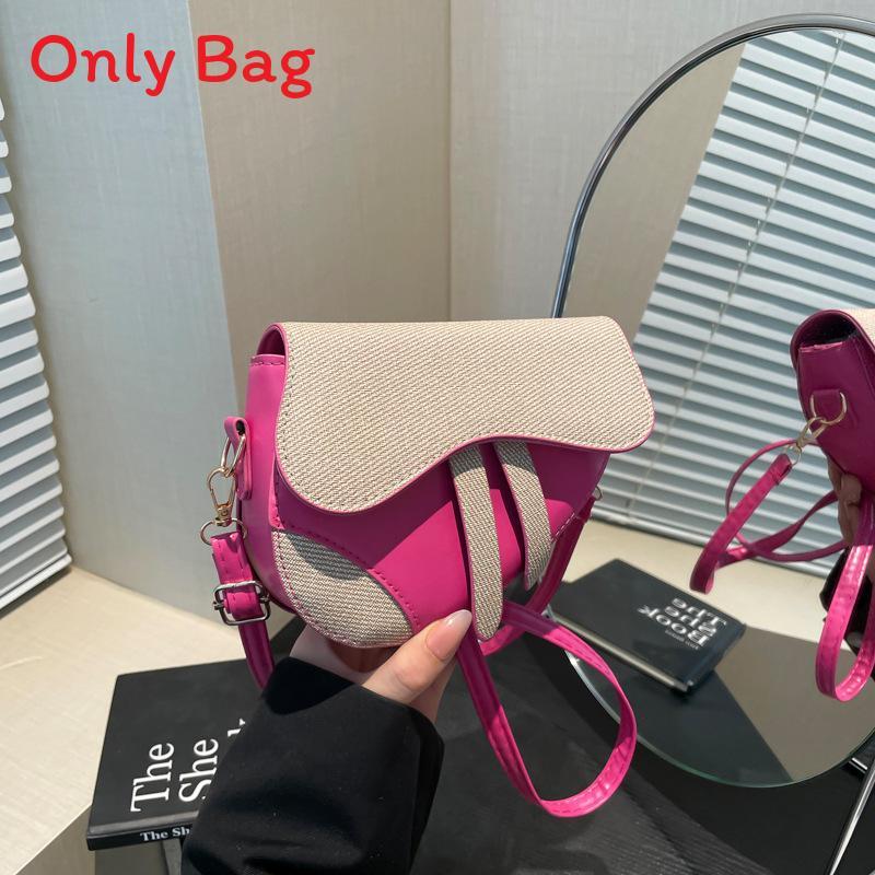 Childrens Fashion Mini Pu Saddle Bag With Stitching For Daily Outings