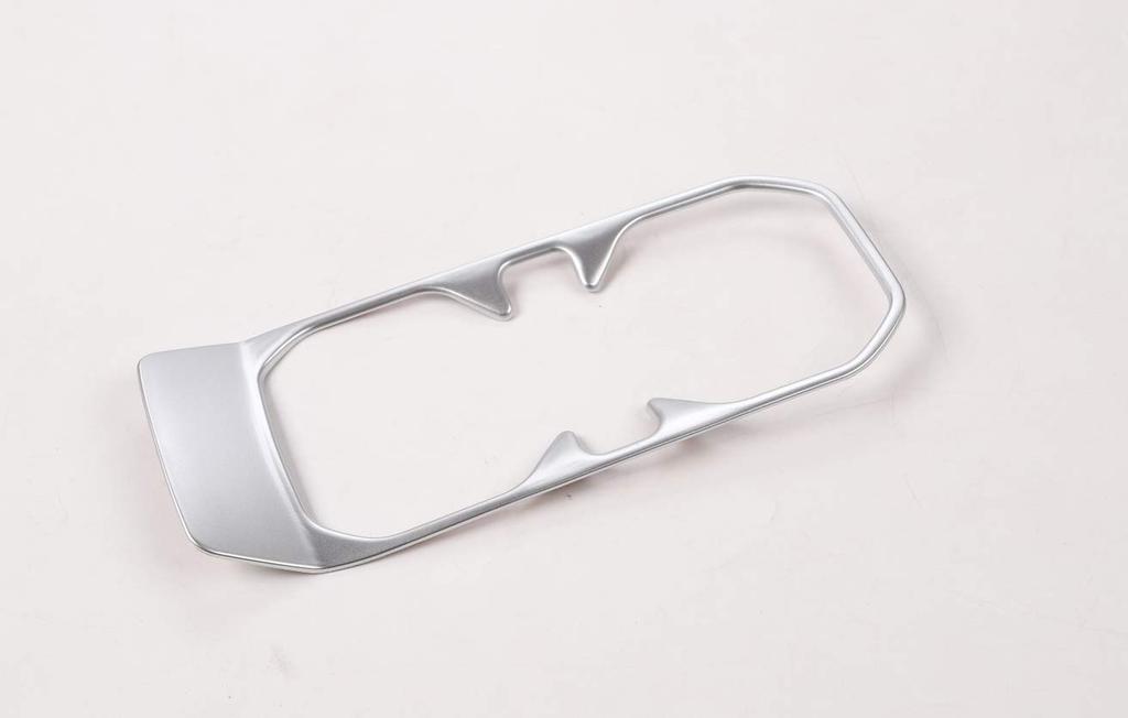 Compatible with Jeep Wrangler JL 2018+, Front Water Cup Trim Frame, Drink Holder Decorative Frame, JL Accessory, Stylish ABS Silver