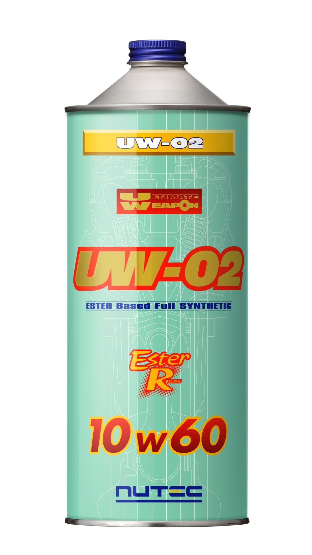 

NUTEC UW-02 Engine Oil, 10W-60, 100% Synthetic (Ester-Based), 1L