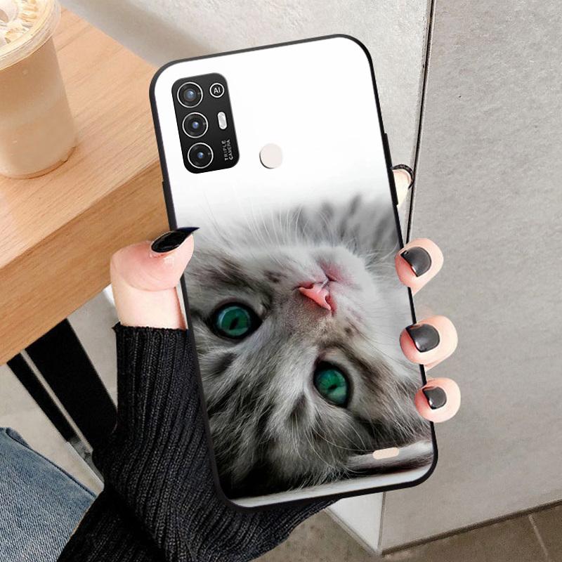 Soft Case For ZTE Blade A52 Shockproof Protective Back Cover For ZTE Blade A52 Fashion Painted TPU Silicone Phone Case Cover