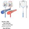 Longchan Durable Badminton Racket Set - Blue (2 Rackets)