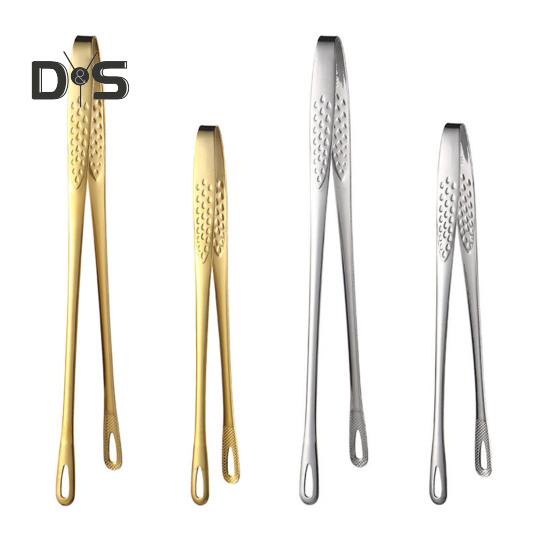 Pinzas largas para parrilla de acero inoxidable, pinzas para carne de barbacoa, agarre antideslizante, herramienta de cocina para cocinar a la parrilla, accesorios para hornear