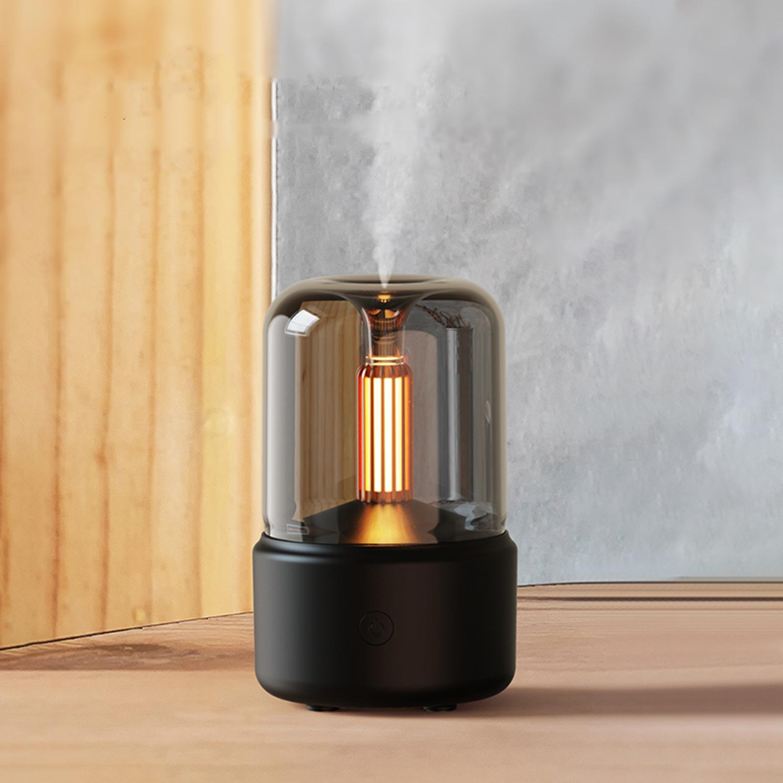 

Увлажнитель Свеча Ночник Портативный Декоративный Аромадиффузор для Отеля чёрный