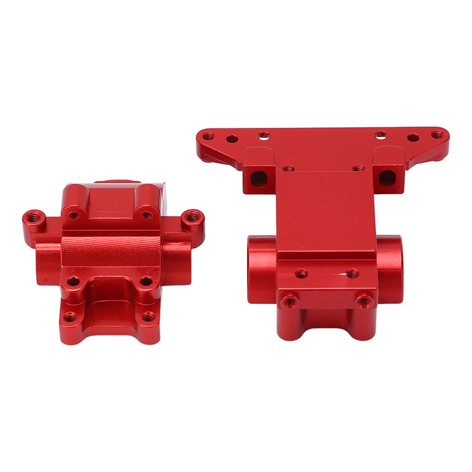 

RC Gear Box Cover Front Rear Aluminum Alloy Upgrade Part Gear Case Housing for Traxxas Latrax Teton 1 18 Crawler Red червоний