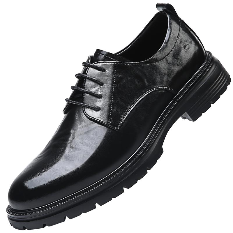 

Брендовые мужские туфли из натуральной кожи коричневого цвета для свадьбы, невесты, для официального вечернего платья, итальянские мужские туфли, повседневная мягкая повседневная обувь 44 чёрный