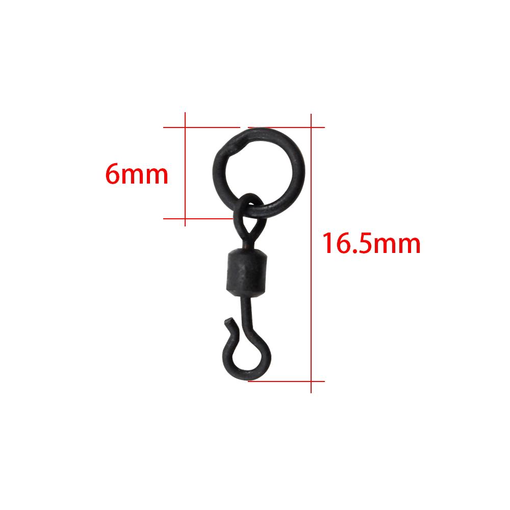 500 Piece In Bulk Carp Fishing Swivels Snaps Round Quick Change Ring Swivels Fishing Accessories AE009