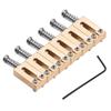 10.5mm Electric Guitar Set Tremolo Bridge Saddle Brass Flat Top Guitar Bridge Saddles with Wrench Electric Guitar Parts