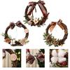 Christmas Wreath Rattan Garland Hanging Front Door Wall Tree Ornament Decor Xmas