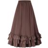 Retro Gothic Victorian Style Women's Dress with Renaissance Mini Skirt