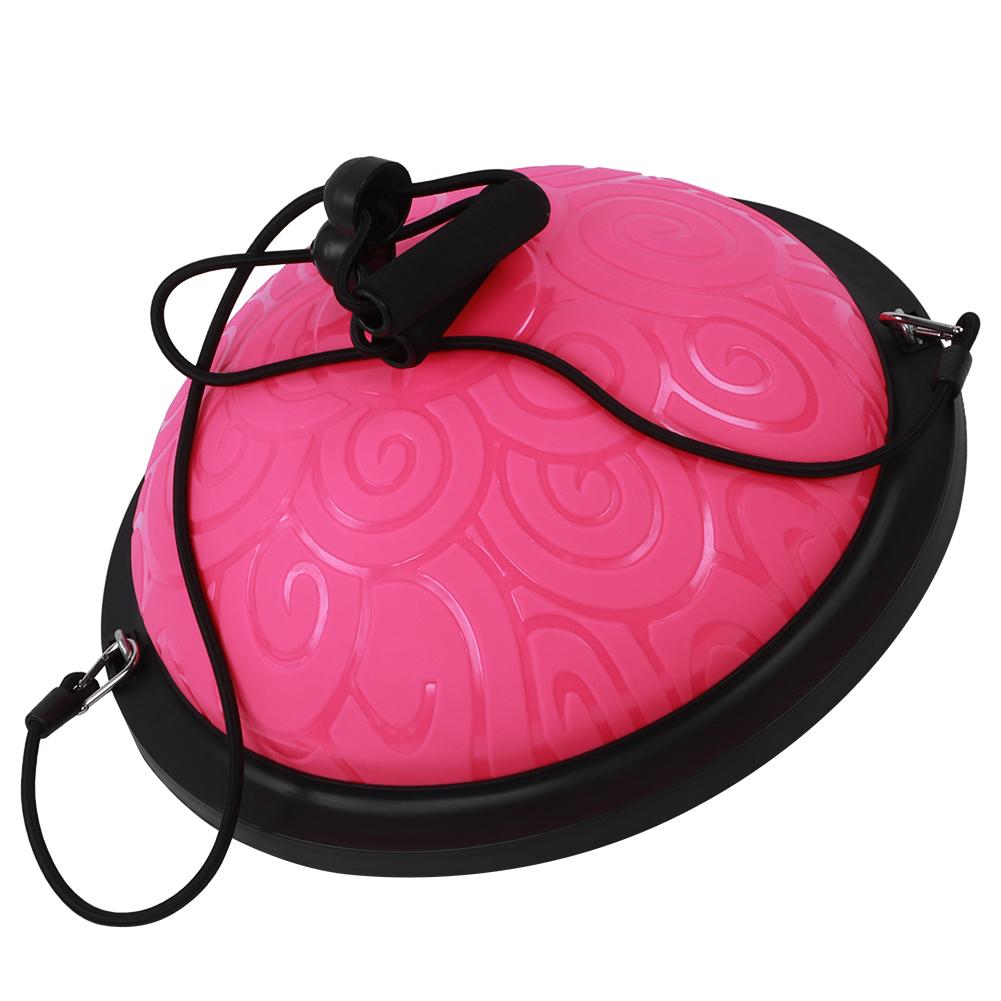 Thicken Explosionproof Balancing Half Ball Trainer Yoga Pilates Fitness Exercise EquipmentPink