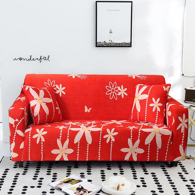 New Printed Sofa Covers For Living Room Sofa Protector Anti -Dust Elastic Stretch Covers For Corner Dust Cover
