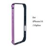 Lekkie etui zderzakowe ze stopu aluminium do iPhone 16 15 14 13 12 14 Pro Max Mini Plus XR Miękka silikonowa wyściółka Rama krawędzi Pokrowiec
