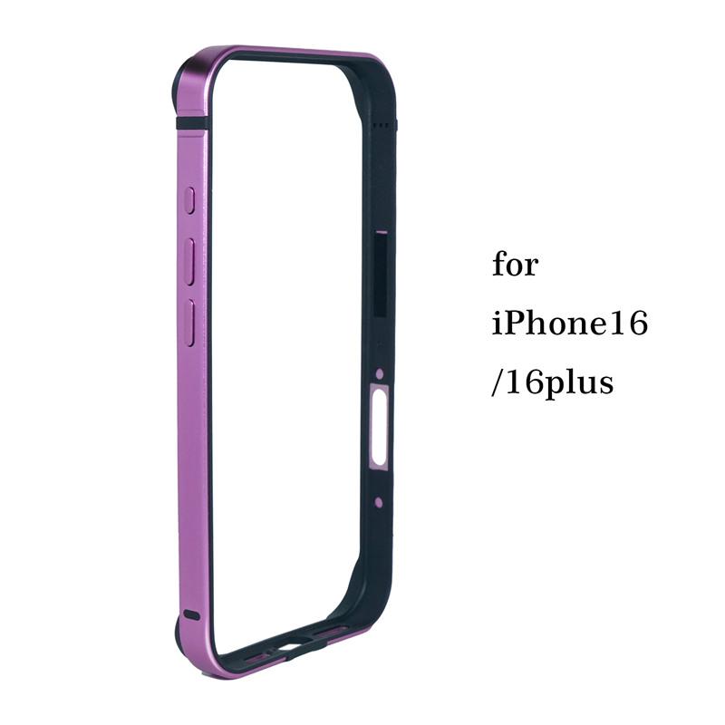 Lekkie etui zderzakowe ze stopu aluminium do iPhone 16 15 14 13 12 14 Pro Max Mini Plus XR Miękka silikonowa wyściółka Rama krawędzi Pokrowiec