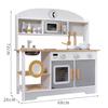 Wooden Play Kitchen Set for Kids: Pretend Cooking Toys for Boys and Girls