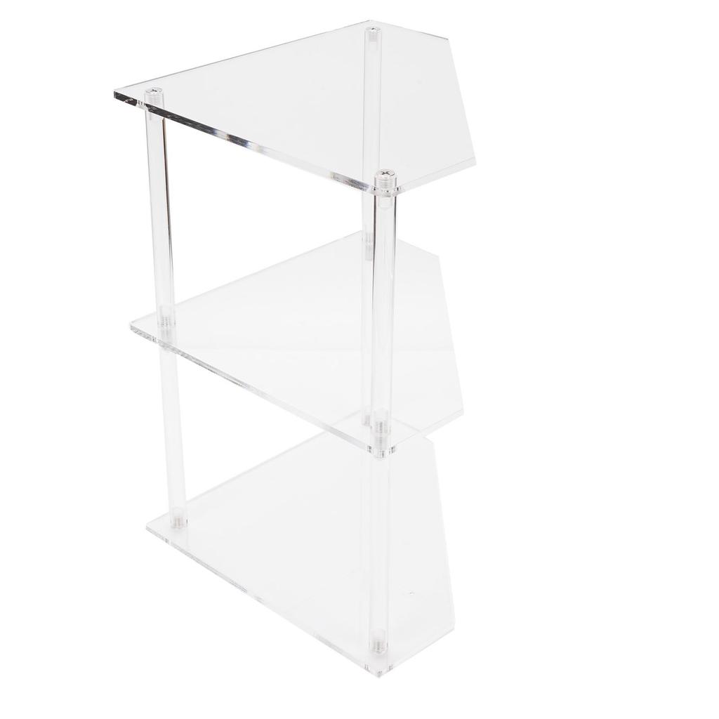 Clr Acrylic End Table, Space Saving Corner Side Table, Small Accent Table with Multiple Uses for Living Room Bedroom Study Arrangement