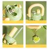 Cute Cartoon Panda 800ml Large Capacity Plastic Water Bottle With Handle Portable Straight Drink Cup For Children School Office