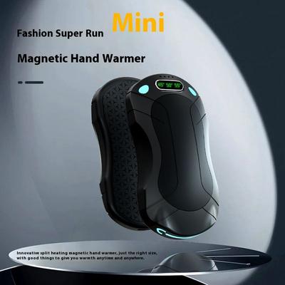 New Mini Magnetic Split Hand Warmer Power Bank USB Charging Self-heating Heating Pad
