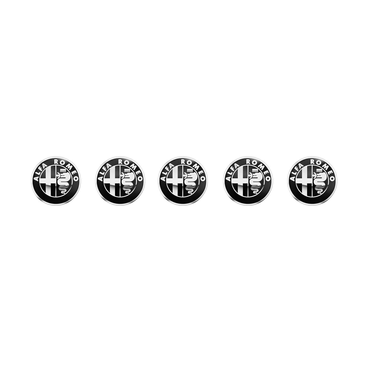 

5/10Pcs 14mm For Alfa Romeo Giulia Stelvio MiTo Giulietta Tonale ALFA Car Logo Remote Key Emblem Sticker Decoration Accessories