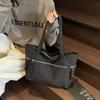 Large Capacity Canvas Zipper Shoulder Bag Casual Versatile Lightweight Tote Bags Suitable for Students and Office Workers Bags