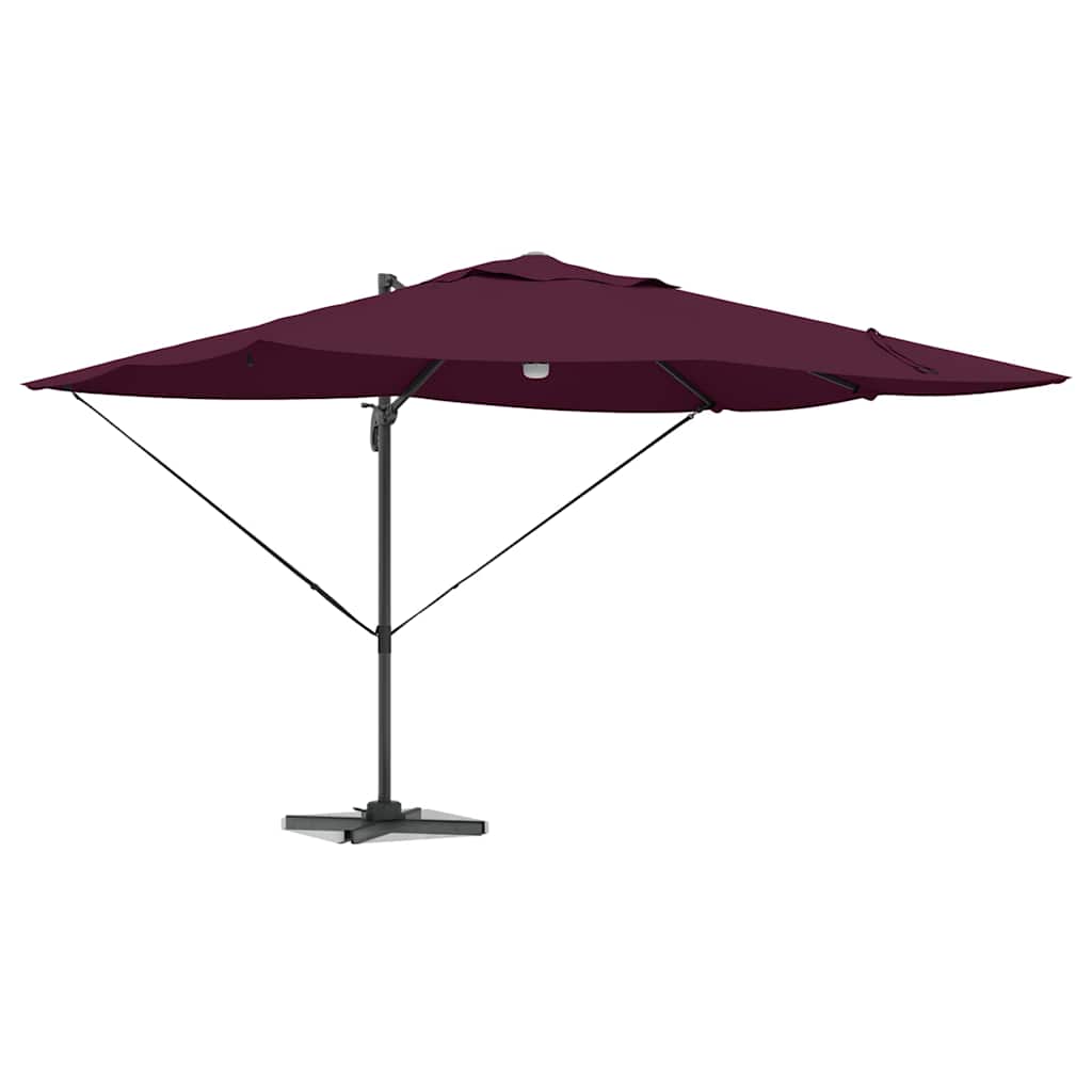 Sun Umbrella Bordeaux Red 351 X 250 X 253 Cm
