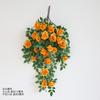 Simulated Rose Vine Bionic Wall Covering Hanging Decoration Green Plants Fake Flower Vine Wall Hanging Flowers Hanging Flowers
