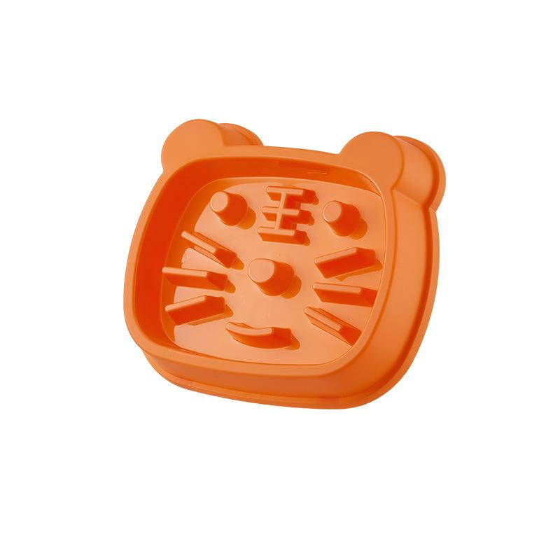 

1 шт. - Миска для медленного кормления питомцев - Для собак и кошек - Нескользящая, прочная и долговечная - Улучшите опыт приема пищи питомцем в помещении M оранжевый