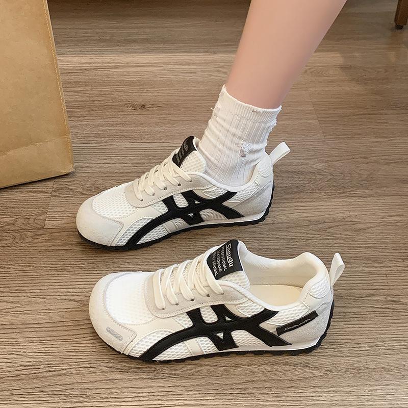 Retro Forrest Gump training shoes women's super fire 2025 autumn new mesh breathable versatile platform casual running shoes