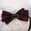 Men Formal Bow Tie Adjustable Design Double-Layered Bow Tie Non-fading Weddings Business Parties Bow Tie