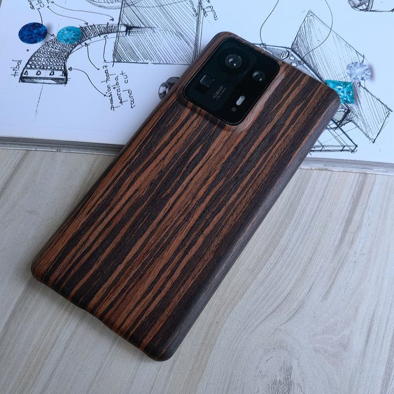 Xiaomi Mix4/Mix2S Aramid Fiber Bamboo Wood Protective Case: Thin, Anti-fall Mobile Phone Cover