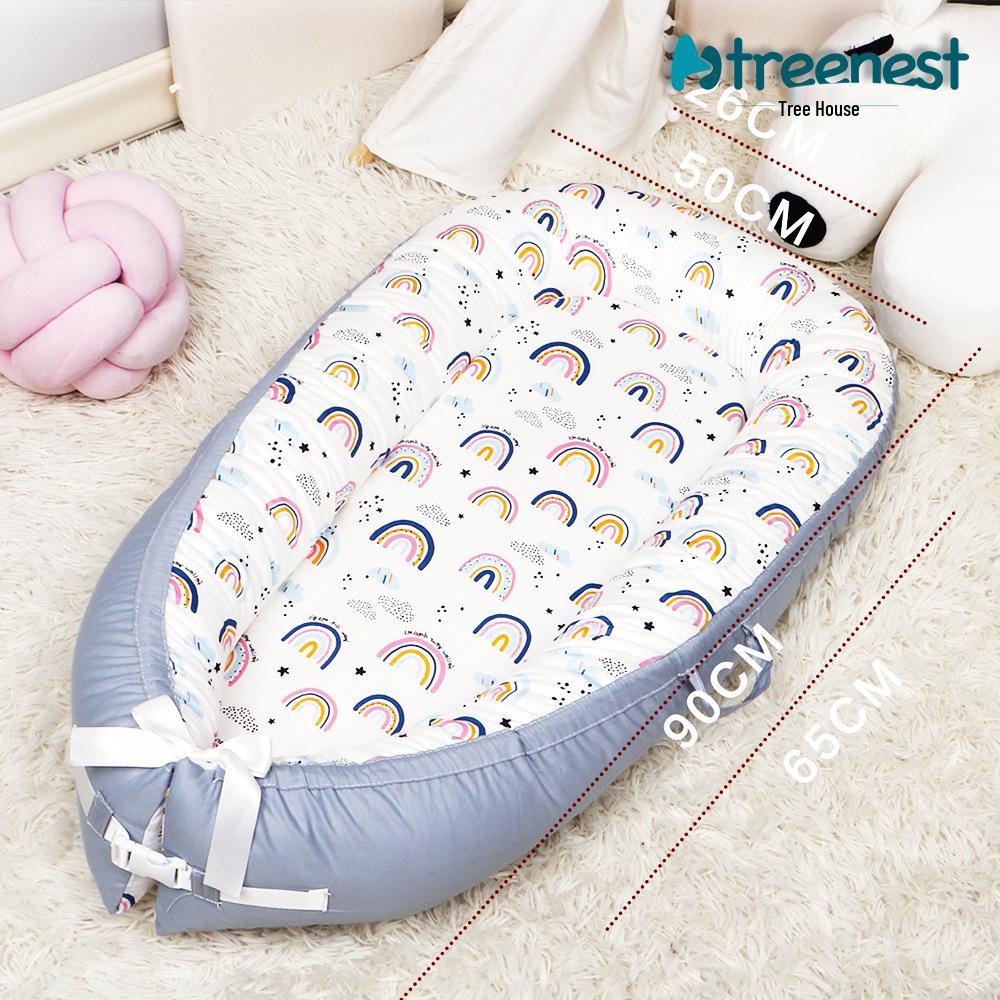 Mamibaby עריסת שינה צמודה למיטה ניידת ניתקת לתינוק רך/תינוק/פעוט