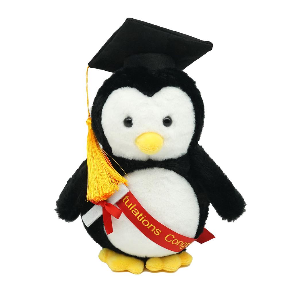 Penguin Cow Doctor Plush Toy With Pp Cotton For Graduation Gifts And Kids