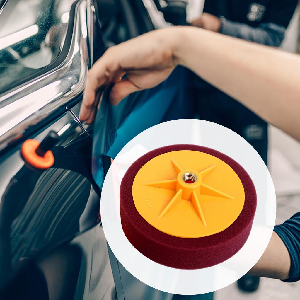Car Polishing Waxing Sponge Wheel Polishing Disc 6inch Sponge Disc Pad For Car Buffer Polisher Honeycomb Sponge Disc Repair
