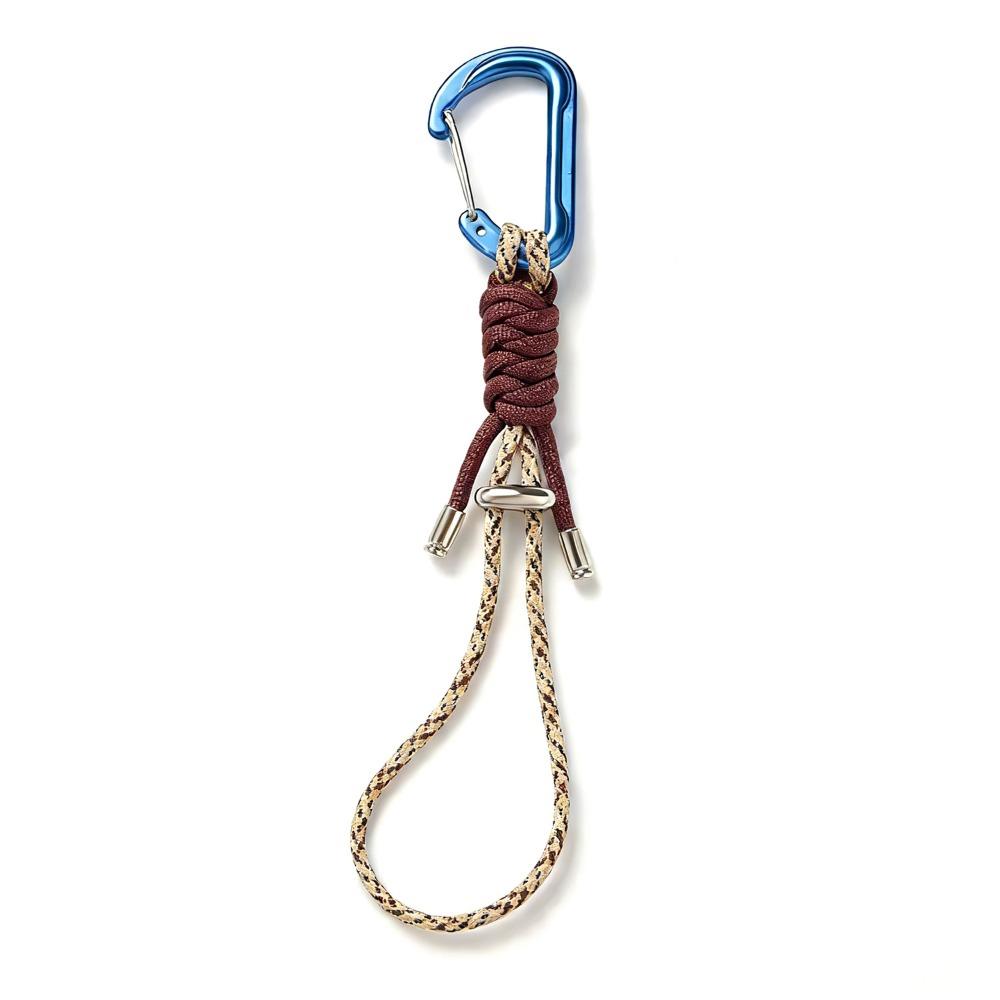 Schnell lösbarer Paracord Wasserflaschen-Aufhängeschnalle Karabiner Tragbarer EDC-Clip Multifunktionshaken für Outdoor-Wanderrucksack