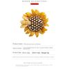 New Retro Brooch, High-end and Agile Bee Daisy Brooch, Female Brooch, Sunflower Brooch, Temperament Brooch, Brooch Pin