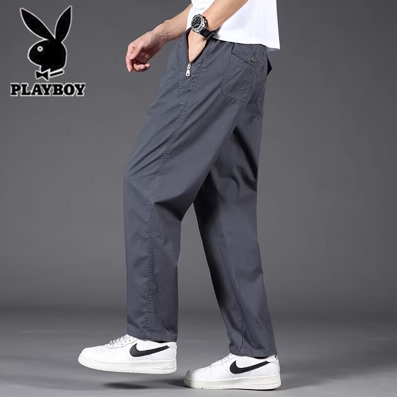 

Playboy Men s Cotton Casual Straight Leg Pants 4XL