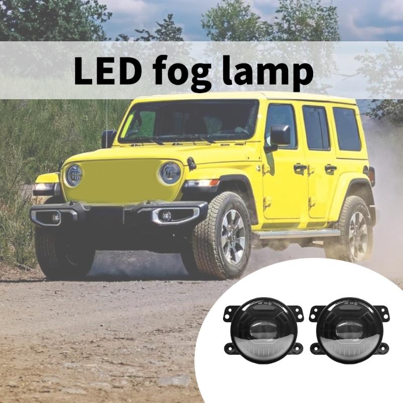 Powerful LED Fog Lamp For Rough Terrain Use 12V 24V Power Simple Mounting