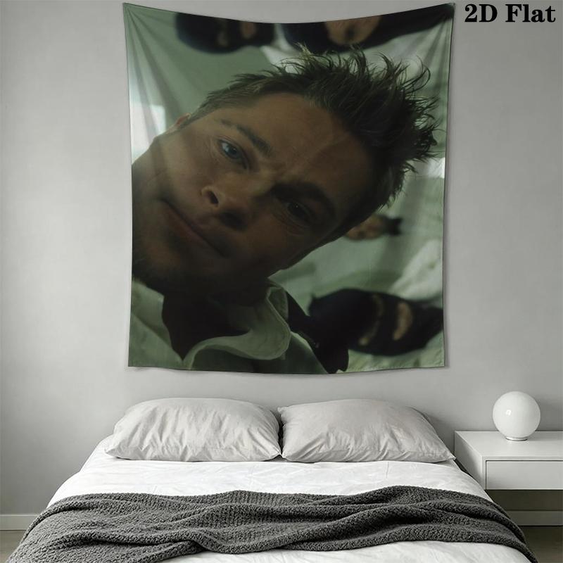 Fight Club Wandteppich Ästhetischer Wandbehang Bedruckter Stoffdecke Dekorative Wandteppiche für Schlafzimmer Wohnzimmer Heimdekoration