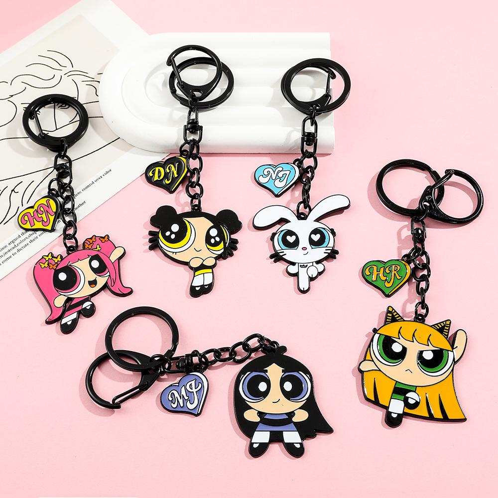 Anime Cute Girl Keychain Bag Charms Pendants Souvenir Creative Party Gift Toy Collection Christmas Fun New