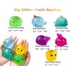 Big Spongy Glitter Mochi Squishy Fidget Sensory Toys Kawaii Animal Stress Ball Powder Fun Soft  Antistress Squeeze Children Toys