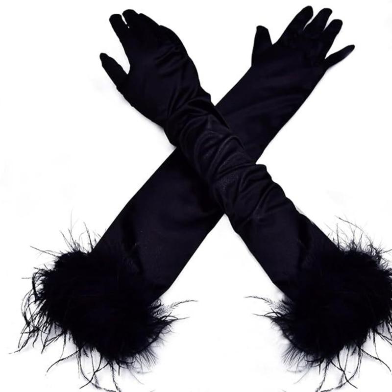 Rękawiczka z długim rękawem dla dorosłych Świąteczna Rękawiczka do opery Ślubna Wieczorowa Rękawiczka do jazdy