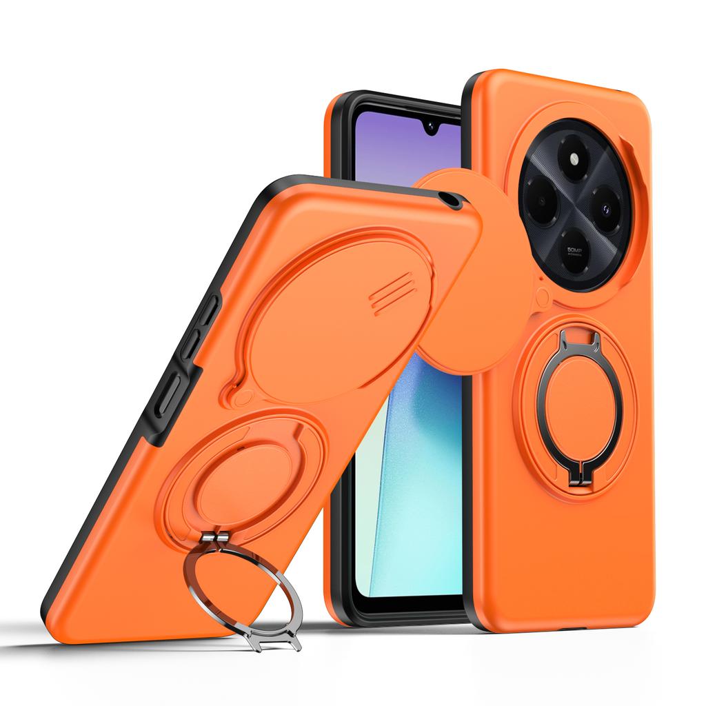 For Redmi Note 14 Pro Plus Armor Shockproof Magnetic Ring Stand Holder Phone Case For Redmi Note 14 Pro 4G 5G 14C Cover