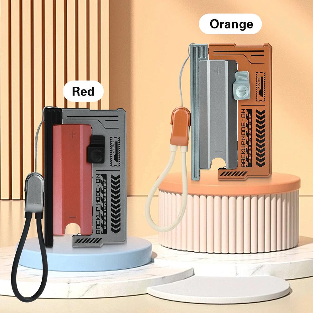 Type-C 1*21700 Mobile Power Supply Shell 22.5w Fast Charging With Built-In Hanging Rope Charging Cable DIY Battery Box