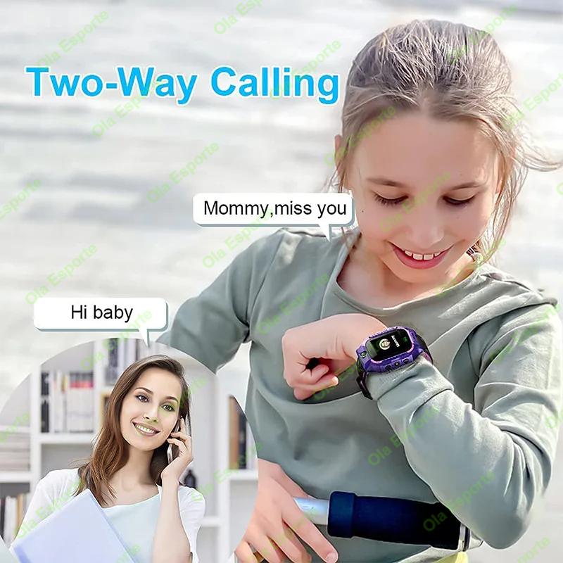 Kids Smart Watch 2G SOS GPS Location Sim Card Call Smartwatch HD Camera Waterproof Watch Gift For Ios Android Children Gifts New