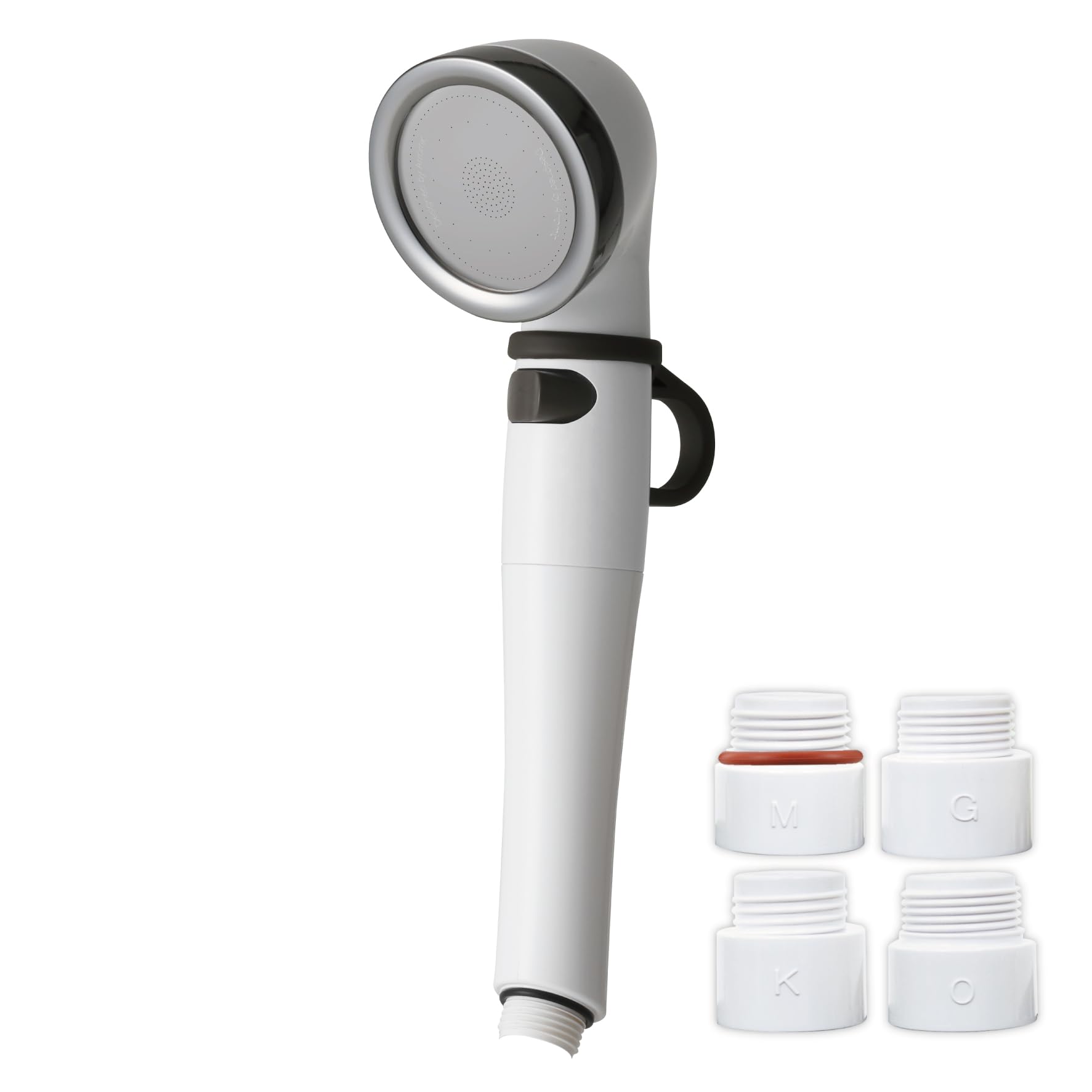 

Aramic Shower Head Silk Shower Series 08 with Water Up to Pressure Water Stop Fall Prevention Made in Japan Ring, Saving, 50% Increase, Button, Ring,