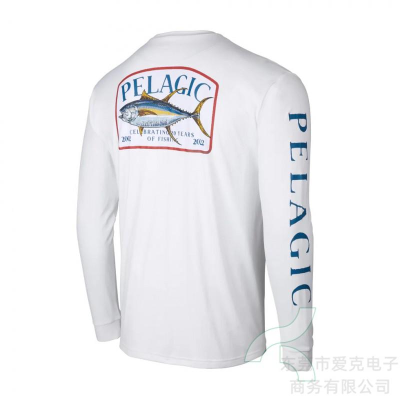Camicia da pesca da uomo ad asciugatura rapida con protezione UV UPF 50 a maniche lunghe, traspirante, per sport all'aperto, ciclismo
